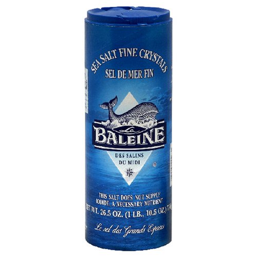 La Baleine Sea Salt Canister, Fine, 26.5 oz