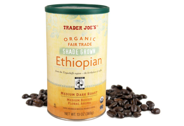 Organic fair trade shade grown Ethiopian　Trader joe's