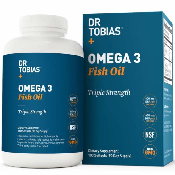 オメガ3　Dr Tobias Omega 3 Fish Oil Triple Strength, 2,000mg