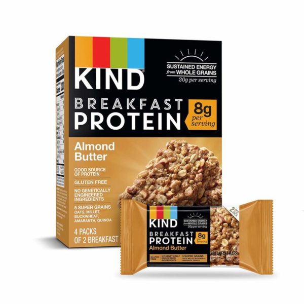 プロテインバー　KIND Breakfast Protein Bars, Almond Butter, Gluten Free, 1.76oz, 32 Count