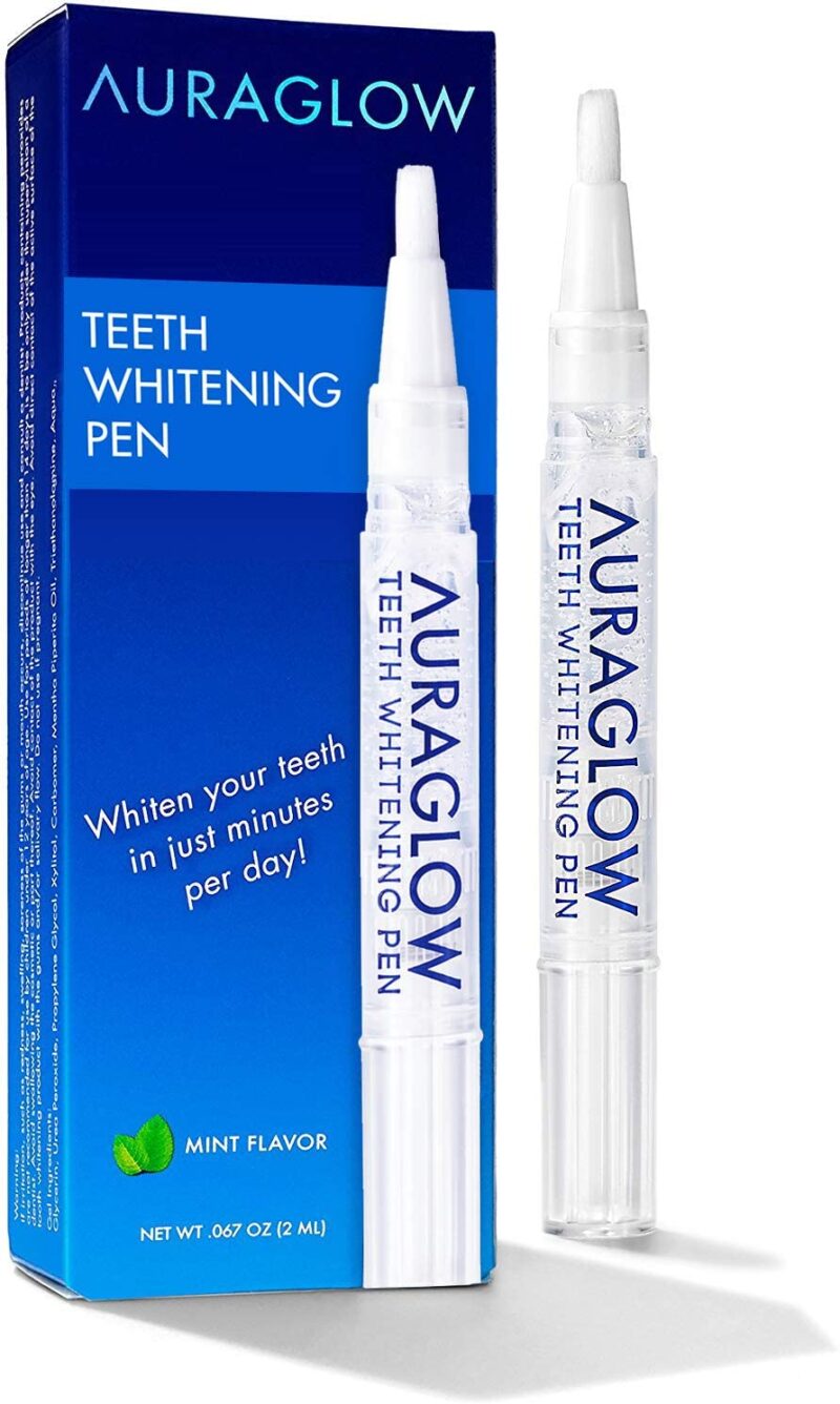 Auraglow Teeth Whitening Pen, Overnight Teeth Whitening Pen