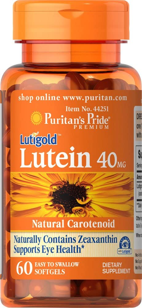 カロチノイド　Puritans Pride Lutein 40 Mg with Zeaxanthi
