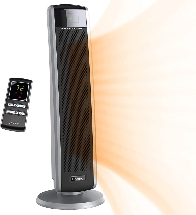 Lasko 5586 Digital Ceramic Tower Heater with Remote