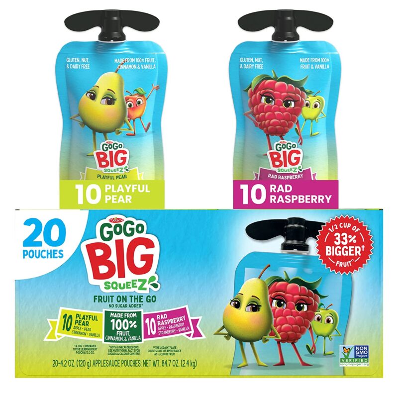 GoGo BIG squeeZ Rad Raspberry & Playful Pear