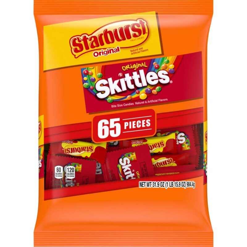 SKITTLES & STARBURST Candy Fun Size Variety Mix