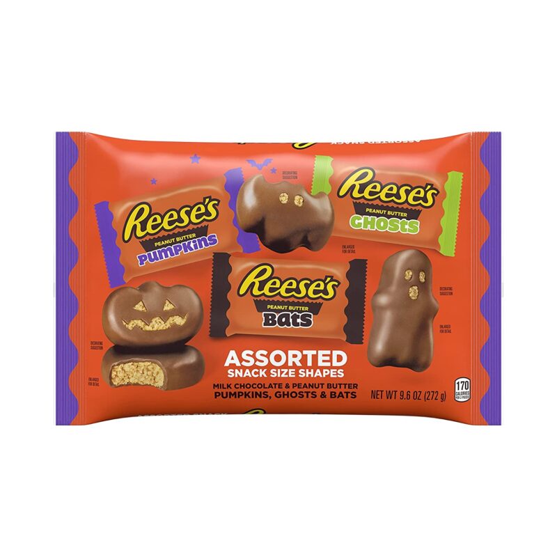 REESE'S Assorted Milk Chocolate Peanut Butter Snack Size Shapes Candy