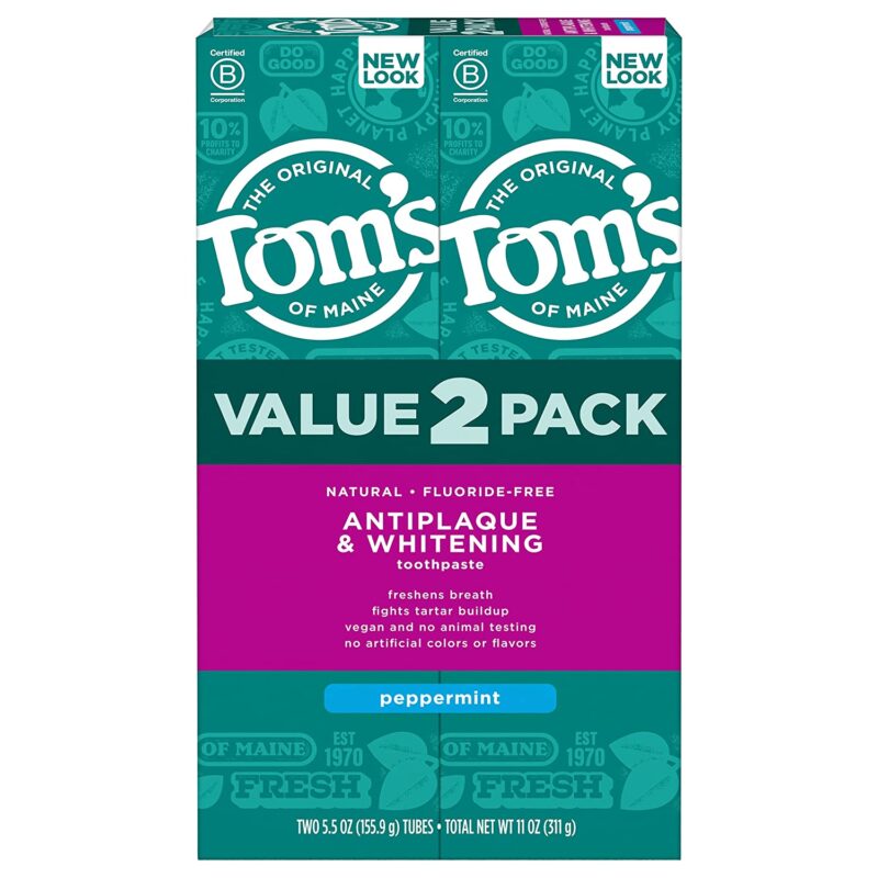 Tom's of Maine Antiplaque and Whitening Fluoride-Free Toothpaste