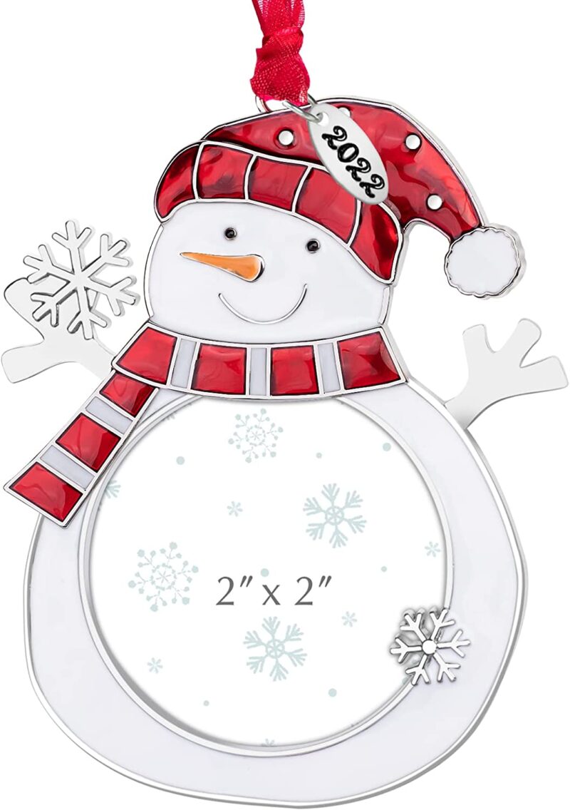 GUOER 2022 Christmas Tree Picture Frame Ornaments
