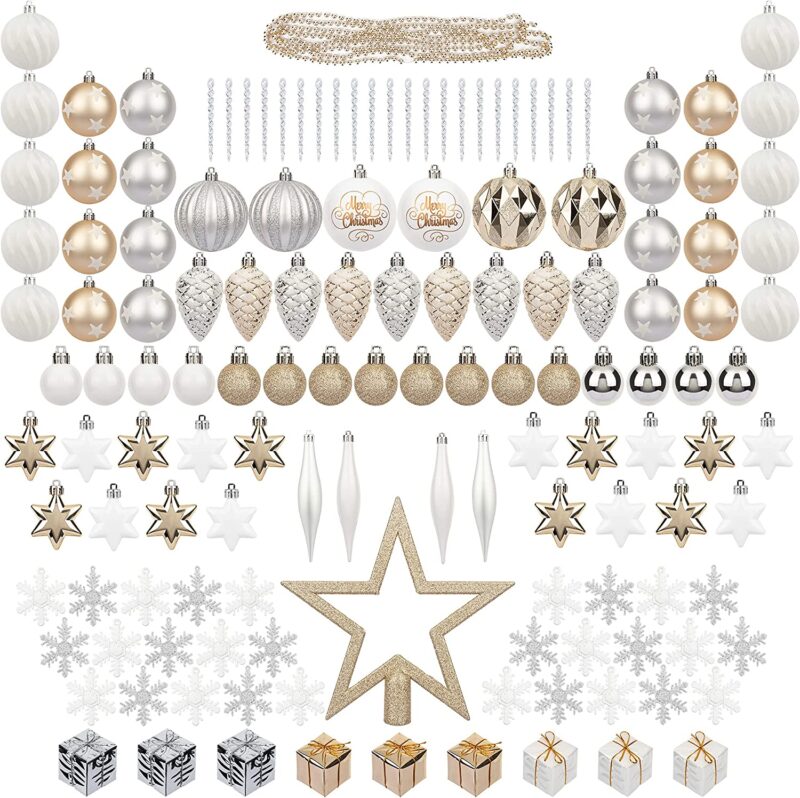 ITART 143pcs Christmas Tree Decoration Ornaments Kits