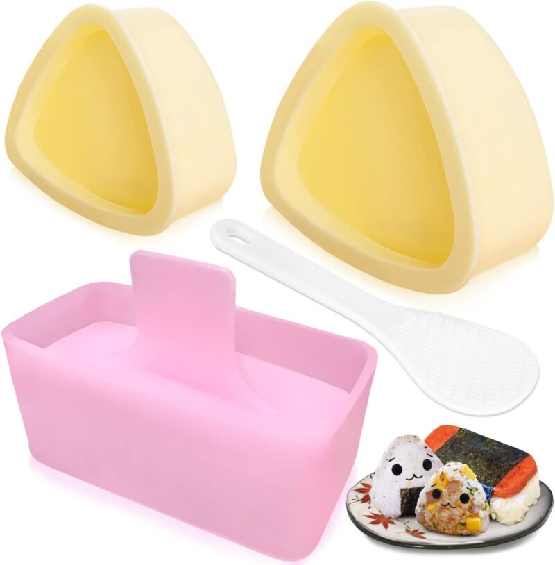 Onigiri Mold, 3 Pack Rice Mold Musubi Maker Kit