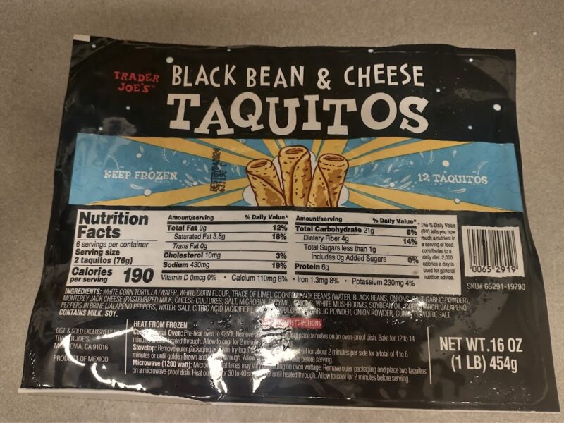 Black Bean ＆Cheese Taquitos