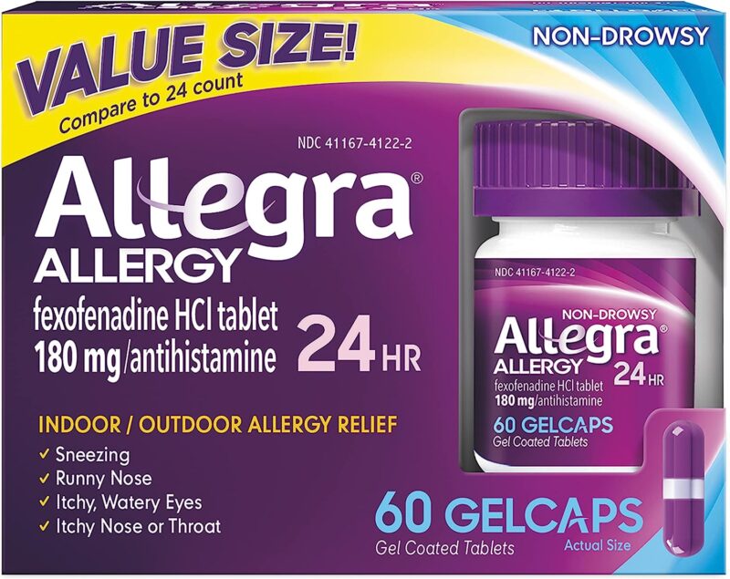 Allegra Adult 24HR Non-Drowsy Antihistamine Gelcaps