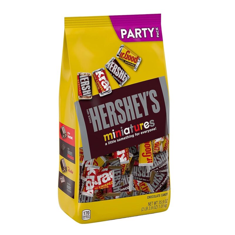  HERSHEY'S Miniatures Assorted Chocolate Candy Party Pack