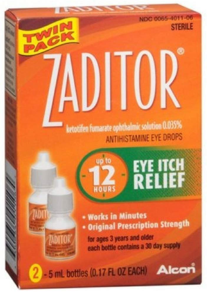 Zaditor Antihistamine Eye Drops Twin Pack 