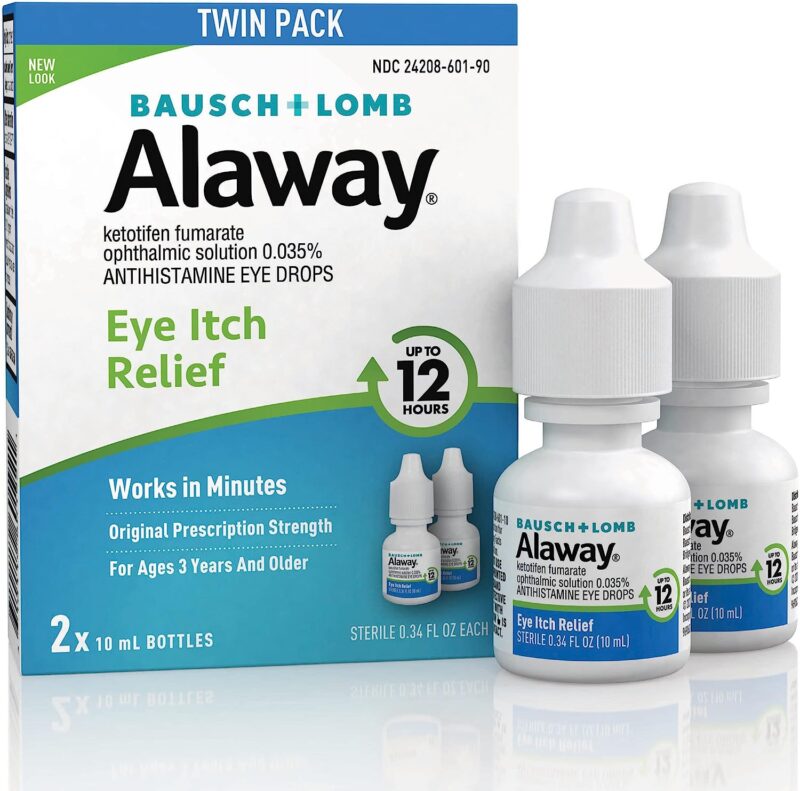  Alaway Antihistamine Eye Drops, Allergy Relief from Itchy Eyes, Works in Minutes