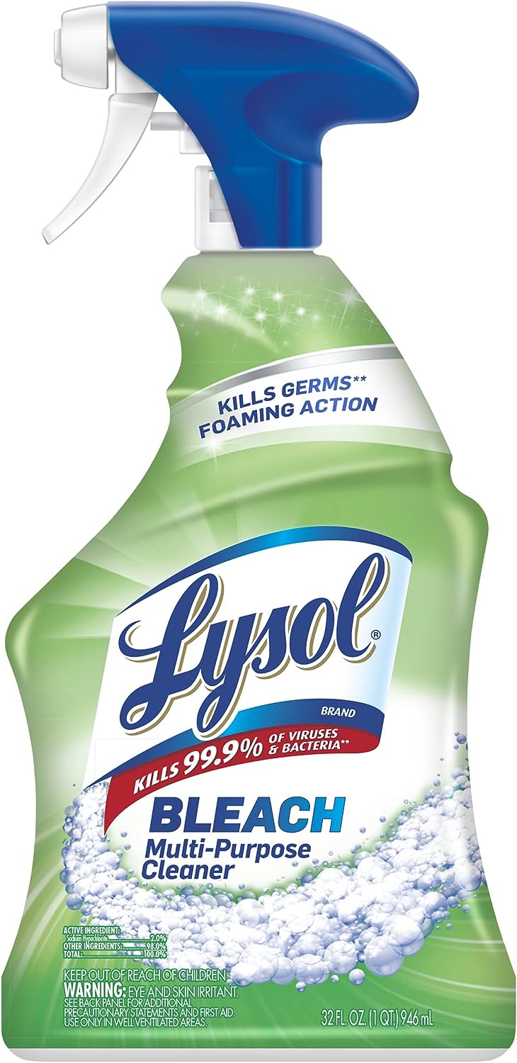  Lysol Multi-Purpose Cleaner Sanitizing and Disinfecting Spray with Bleach, All Purpose Cleaning Spray