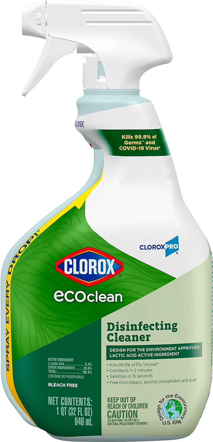 Clorox CloroxPro EcoClean Disinfecting Cleaner Spray Bottle