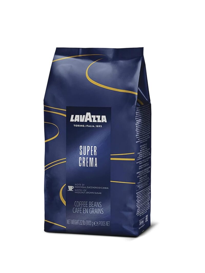  Lavazza Super Crema Whole Bean Coffee Blend, light-Medium Espresso Roast