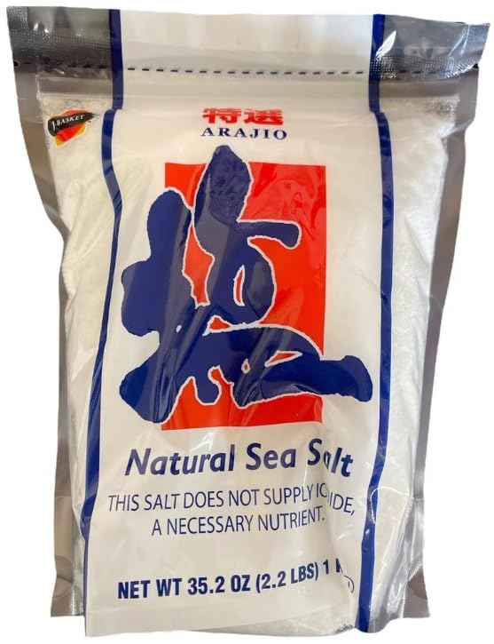 Japanese Arajio Natural Sea Salt, Fine Groud