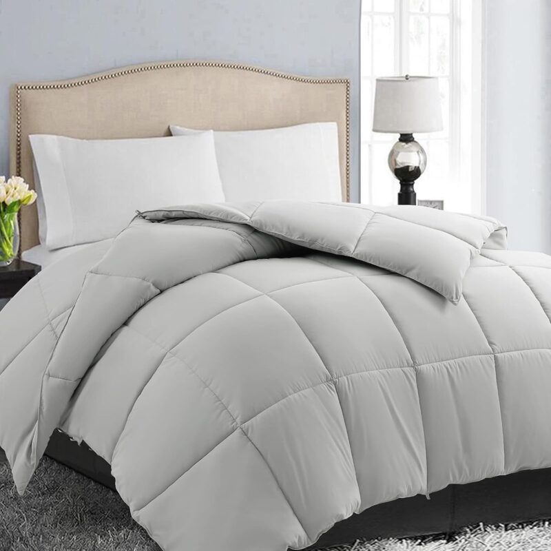 EASELAND All Season Full Size Soft Quilted Down Alternative Comforter Reversible Duvet Insert with Corner Tabs