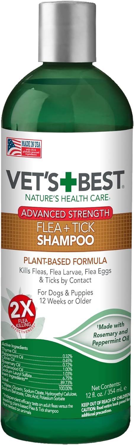 Vet’s Best Flea & Tick Advanced Strength Dog Shampoo