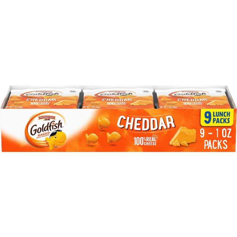 Goldfish Cheddar Cheese Crackers, Baked Snack Crackers